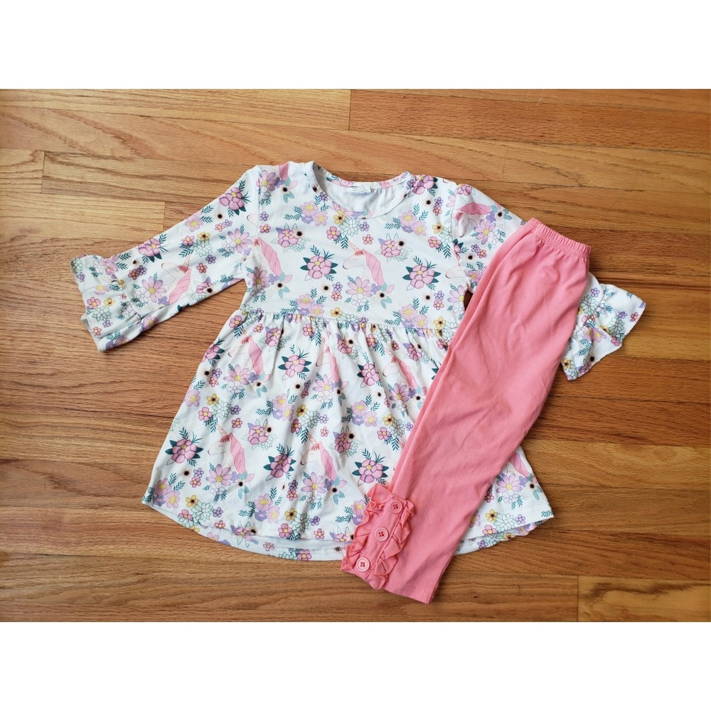 Unicorn Belle sleeve tunic set